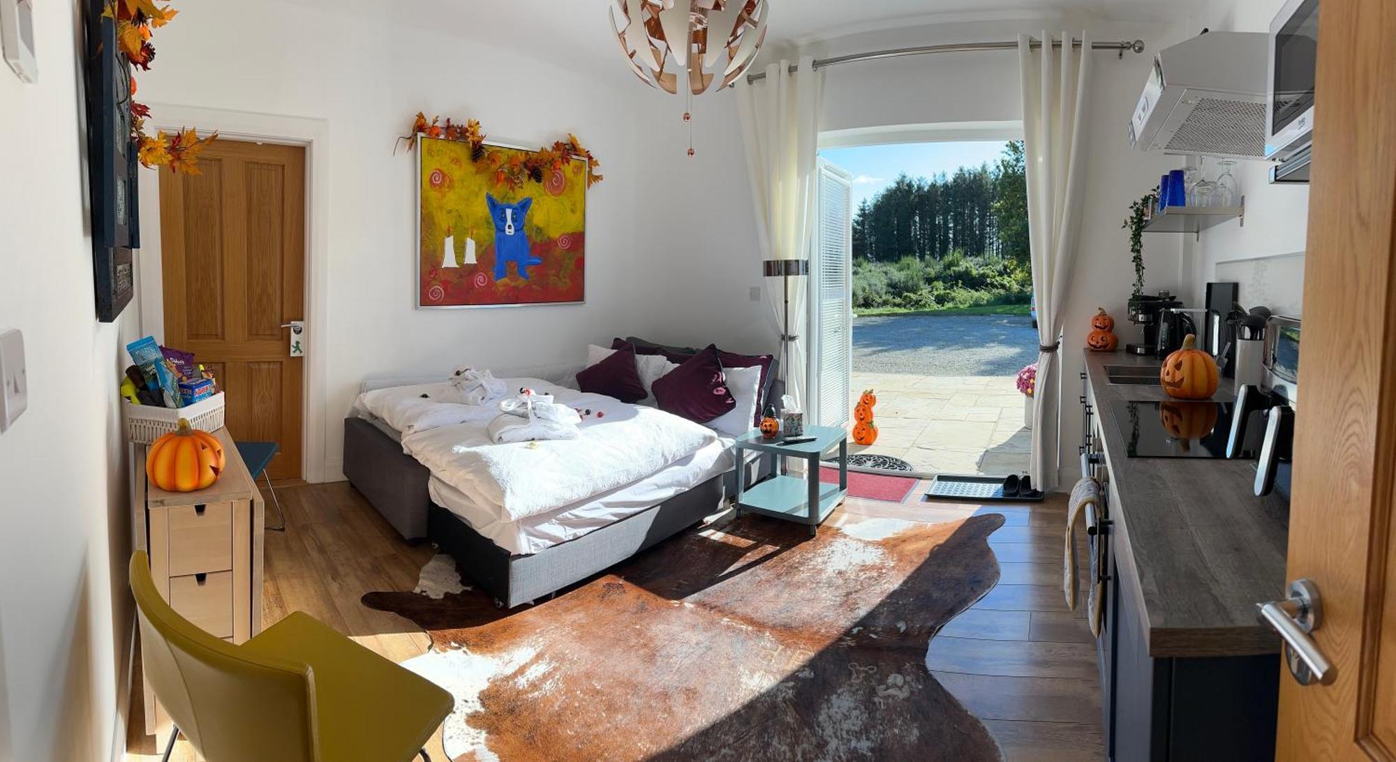 Forest Path Luxury Studio Apartment With Large Bedroom Bathroom And Sauna Sleeps Up To 4 Ballynahinch ภายนอก รูปภาพ